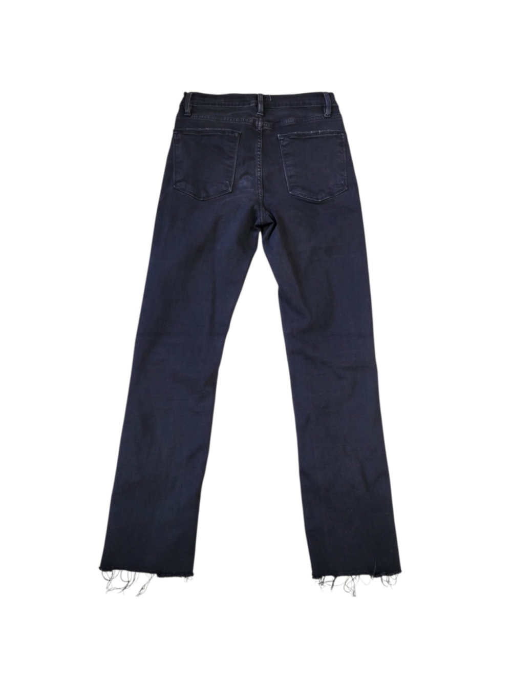 FRAME Le High Straight Distressed Fray Ankle Women's Jeans Size 27 Inseam 29" - Picture 3 of 11